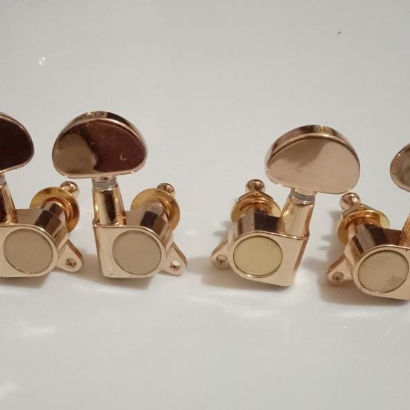 Dryer gitar tuning peg akustik/elektrik 3R+3L gold