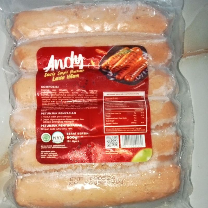 

SOSIS JUMBO ANDY LADA HITAM dan KEJU 500 GR ISI 6