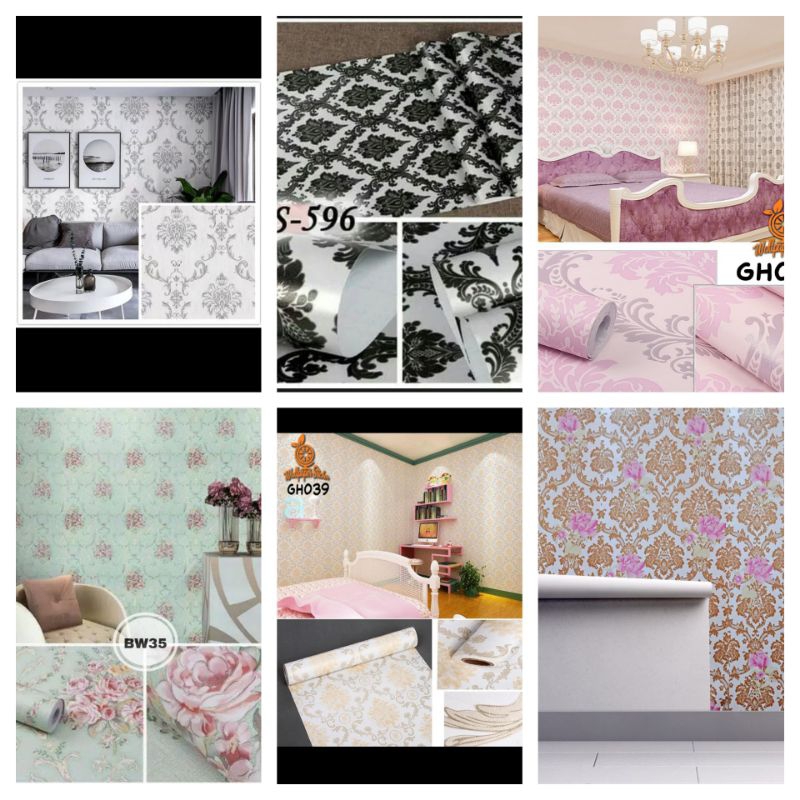 wallpaper dinding wallsticker dinding wallpaper motif batik