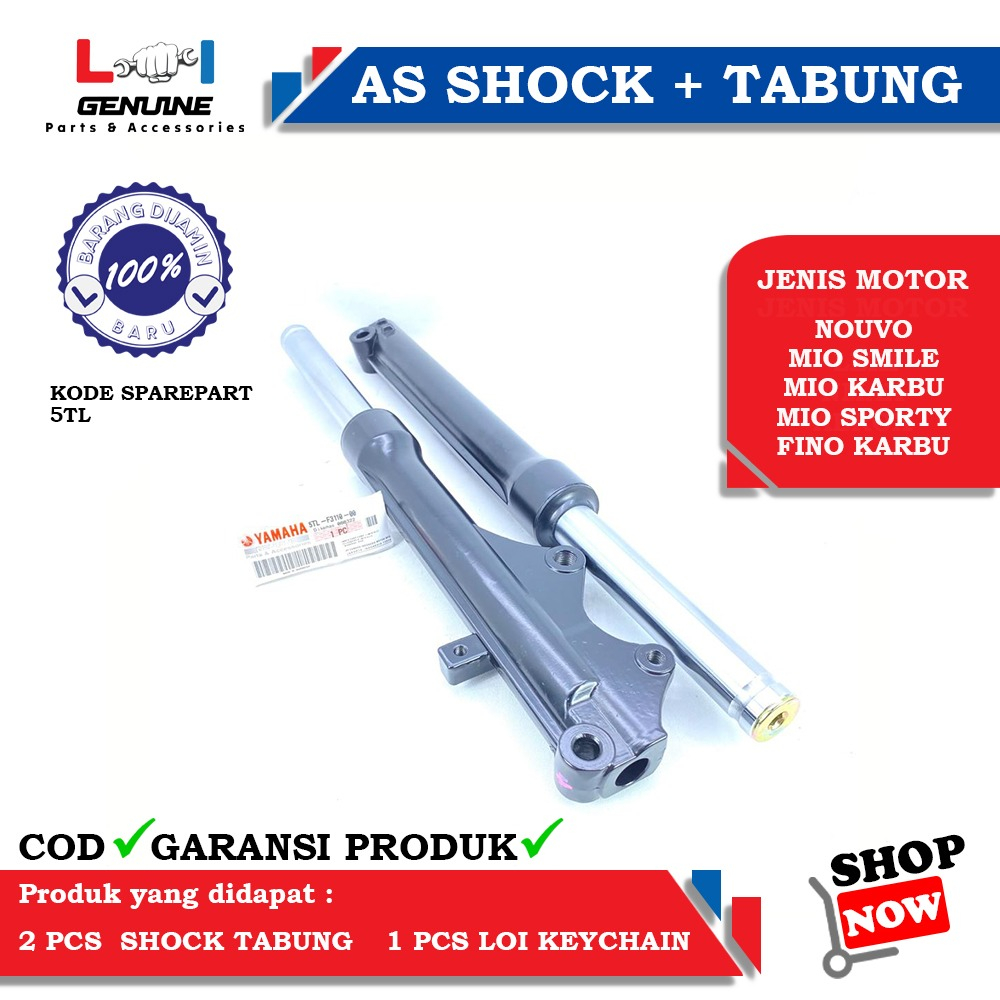 -LOI- AS SHOCK SET TABUNG YAMAHA 5TL ORIGINAL NOUVO, MIO LAMA, MIO SMILE, MIO KARBU, MIO SPORTY