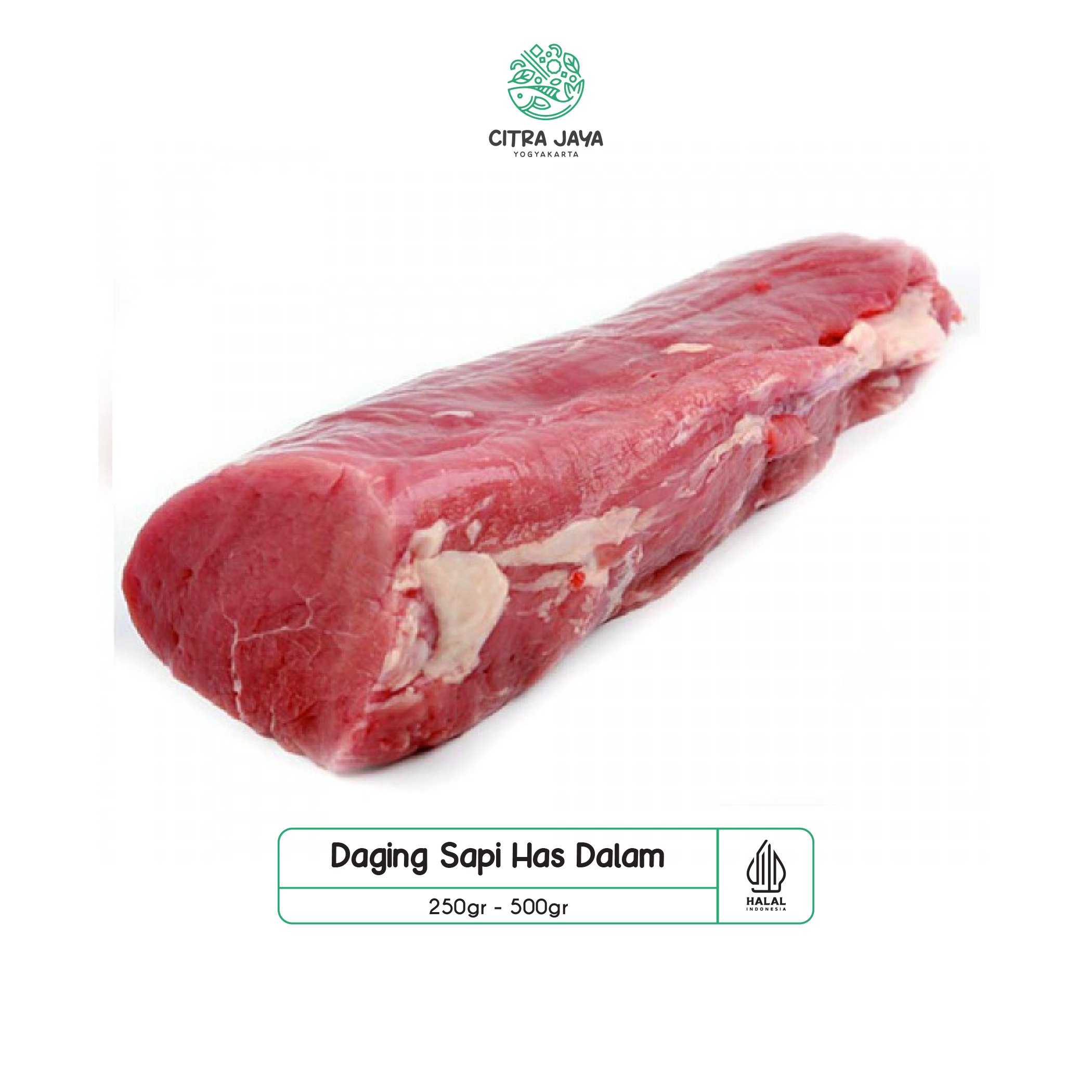 

Daging Sapi Has Dalam / Tenderloin 250g - Citra Jaya Yogyakarta