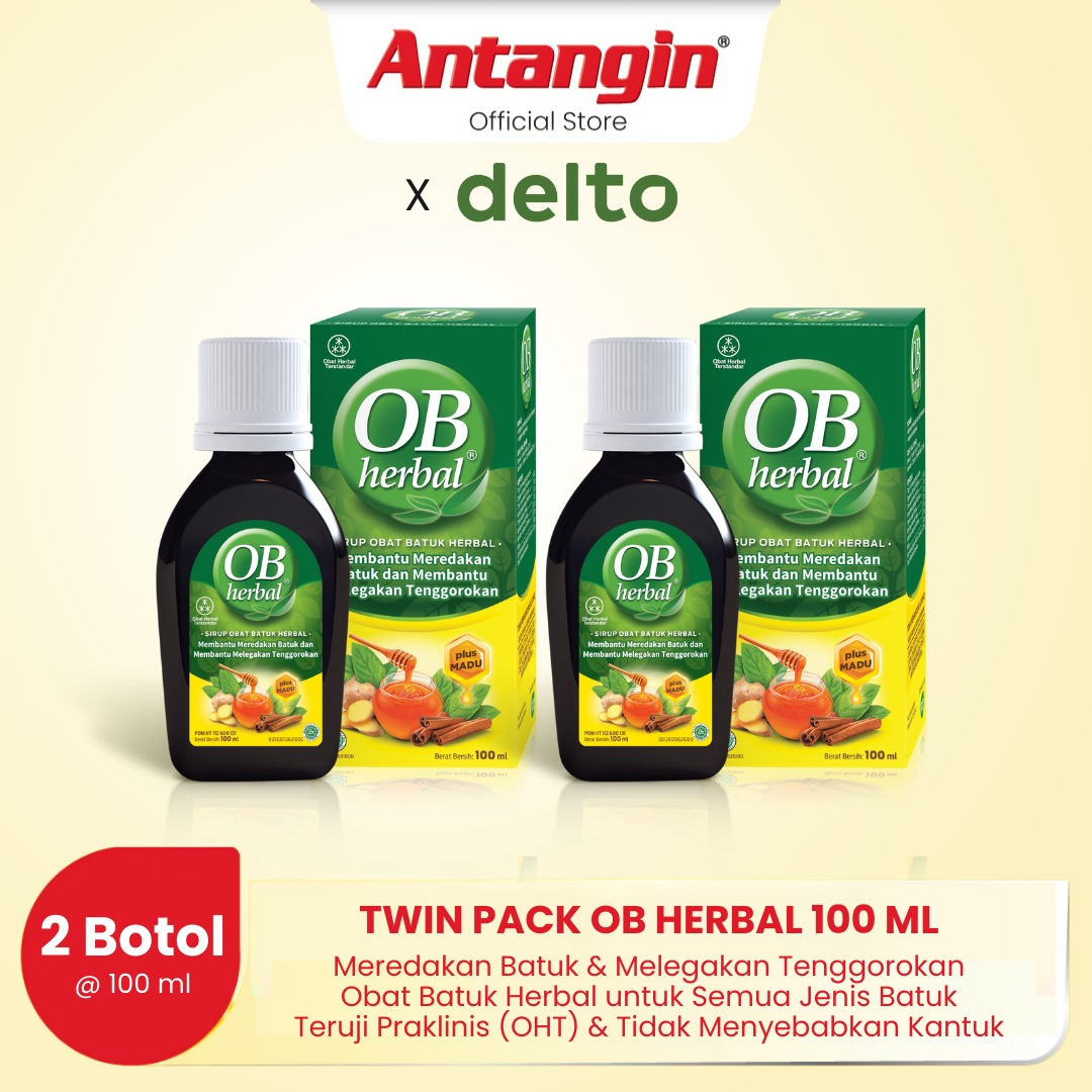 

Twin Pack OB Herbal 100 ml - Meredakan Batuk & Melegakan Tenggorokan