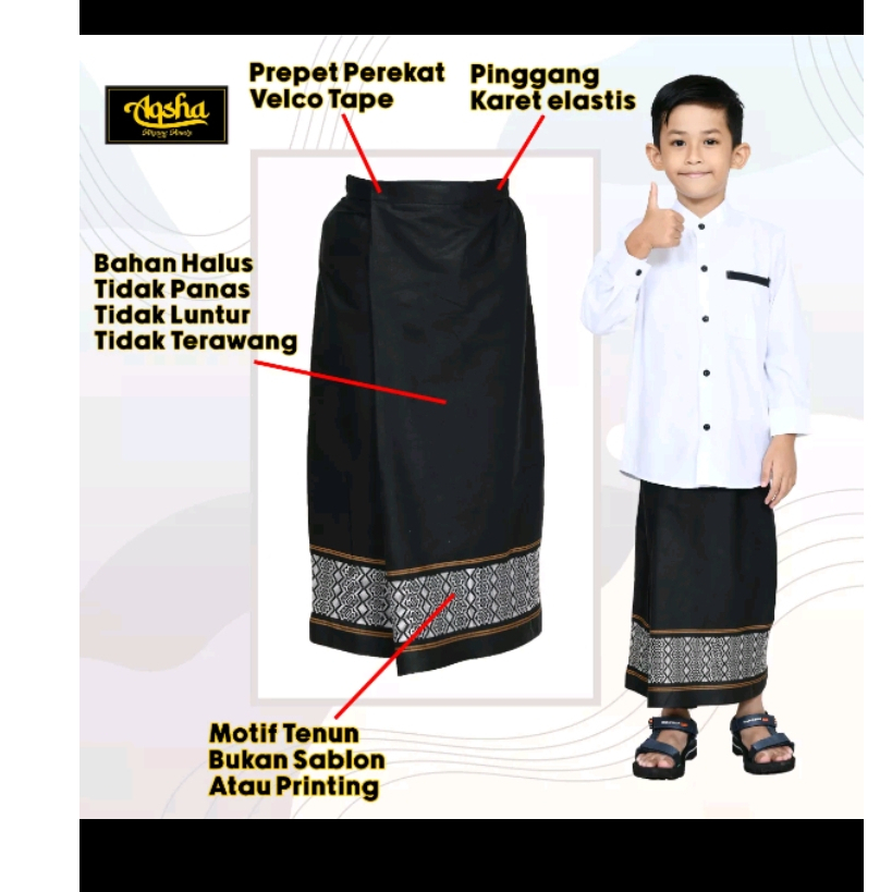 sarung instan anak 1-9 tahun / sarung sunat anak / sarung anak model rok