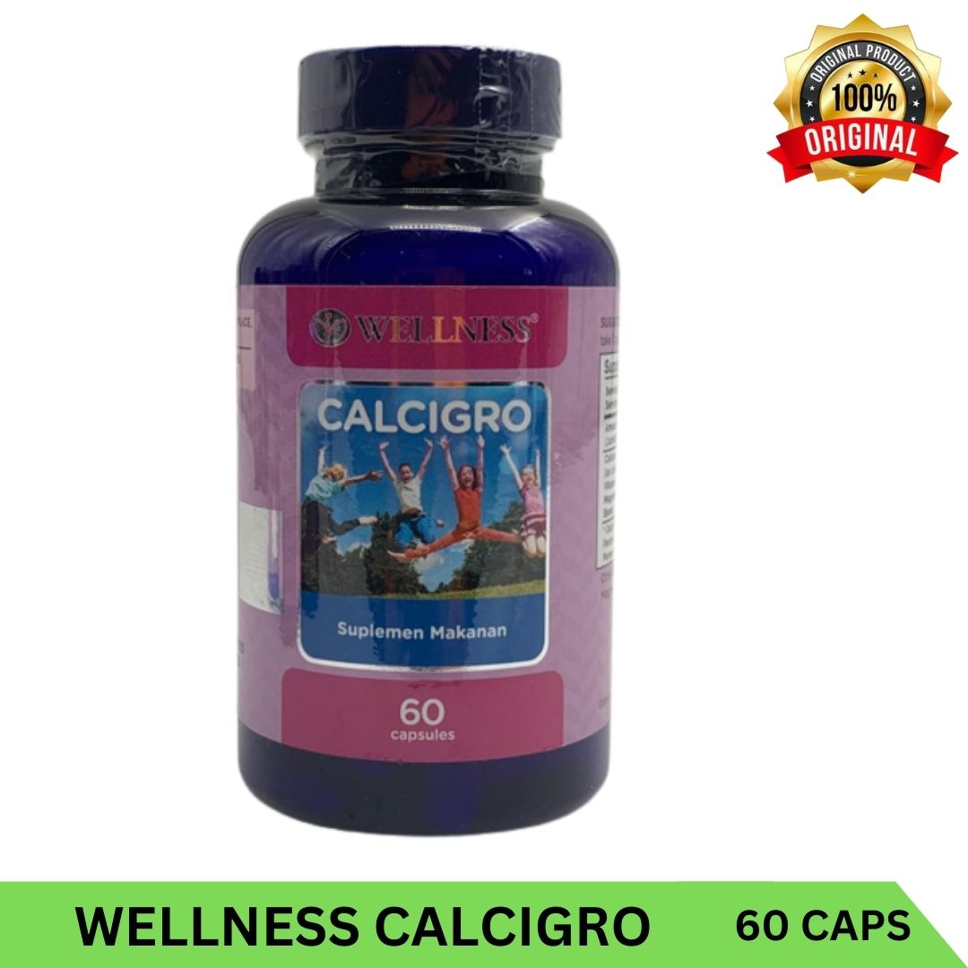 Wellness CALCIGRO 60 kapsul Calcigrow Calcium Boron Calci Gro