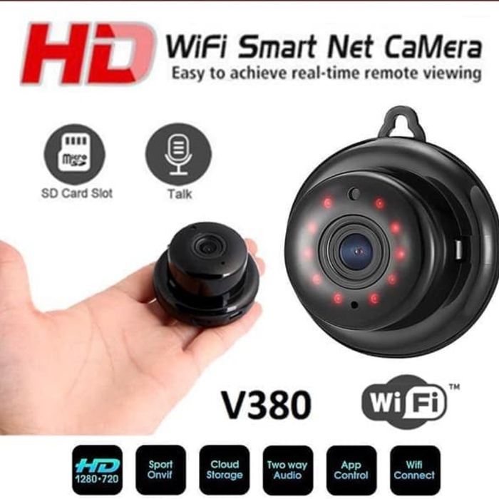 KAMERA PENGINTAI KECIL TERSEMBUNYI CCTV MINI WIFI V380 SPY CAM IP HIDDEN CAMERA OUTDOOR TERHUBUNG HP WIRELESS MATA2 PENGINTIP ALAT KEAMANAN SECURITY JS12