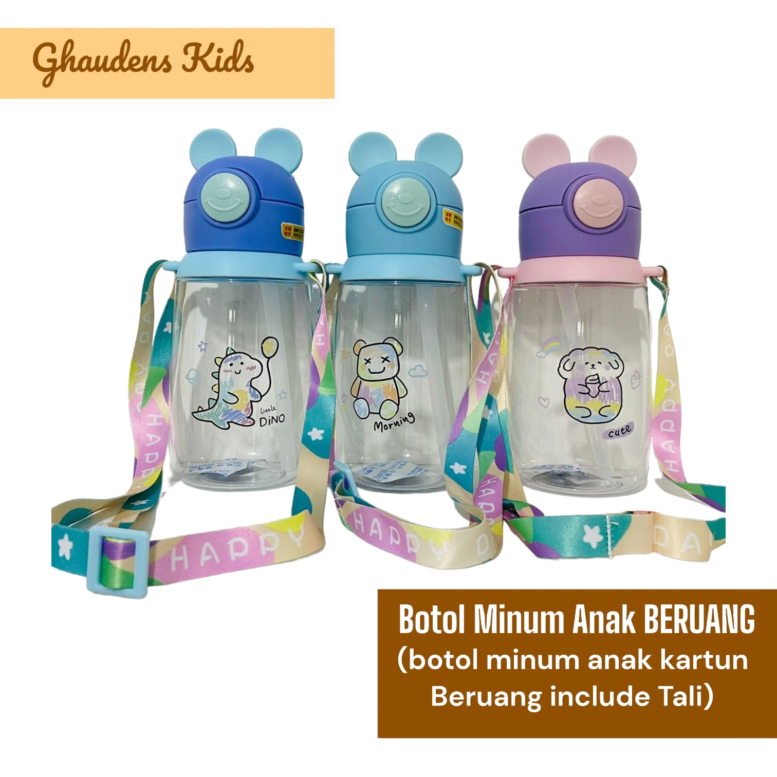 Botol Minum Anak Gemoy Lucu Model Beruang 600ML