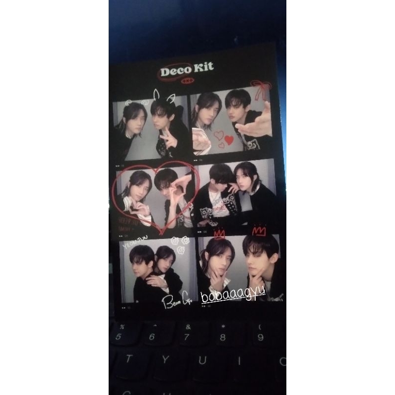 6CUT PHOTO DECO KIT TXT YEONJUN BEOMGYU YEONGYU