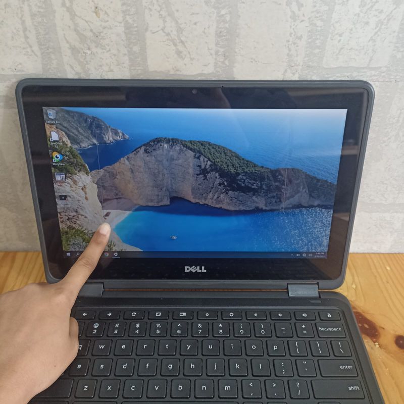 Dell Chromebook 11 3189 Touchscreen  2 In 1 Flip Bisa jadi Tablet (OS Windows) Celeron - N3060