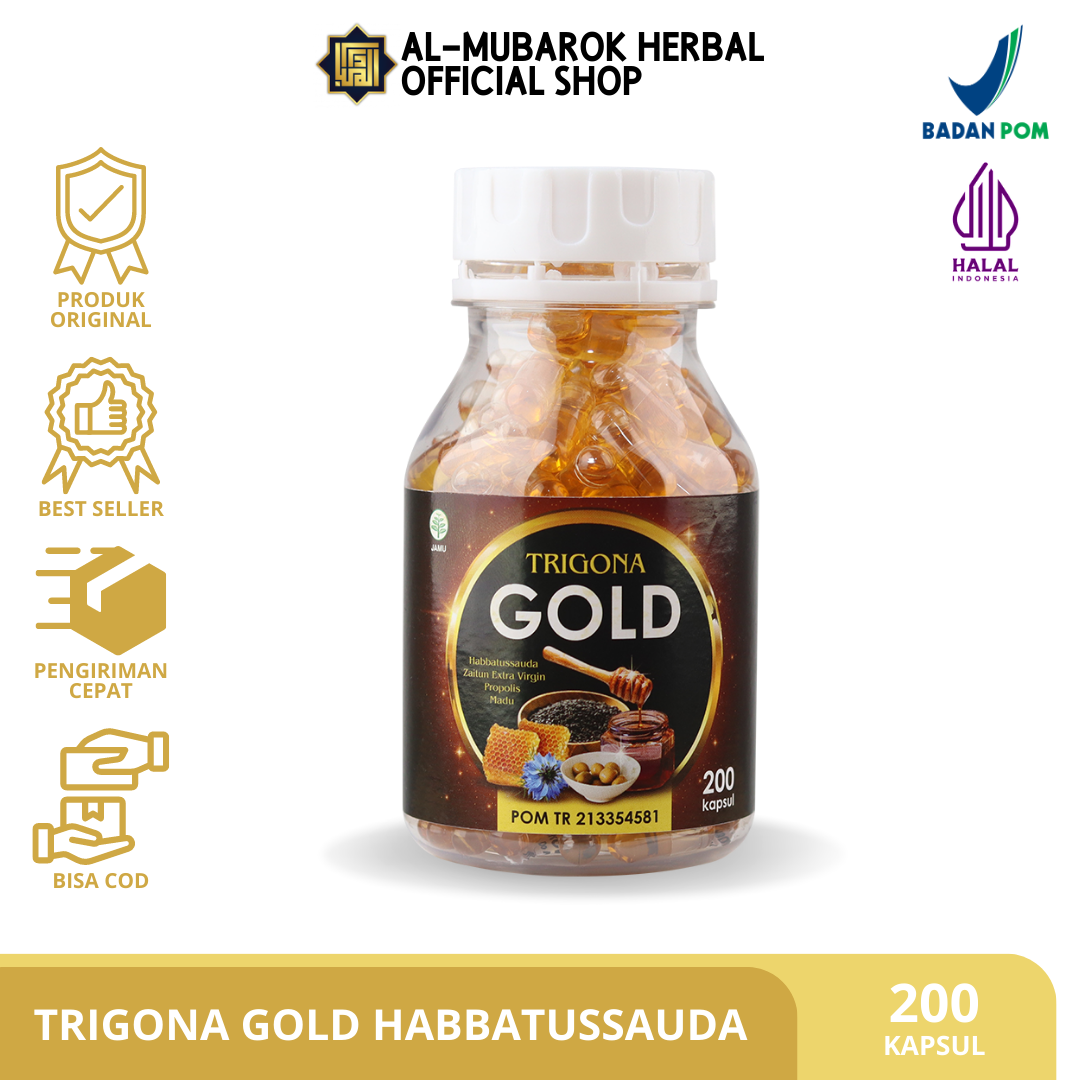 Habbatussauda Extra Propolis Plus Zaitun Trigona Gold Madu Herbal Isi 200 Kapsul Habbatusauda Oil Mi