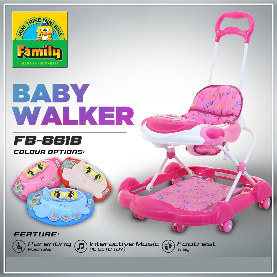 Family Baby Walker FB 661 B Roda Bayi Jalan