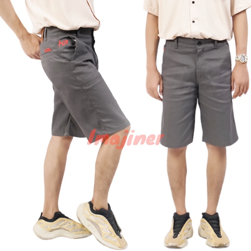 Celana Pendek Pria Dewasa Polos Distro Chinos Santai Bahan strech Nyaman Dipakai full accesories