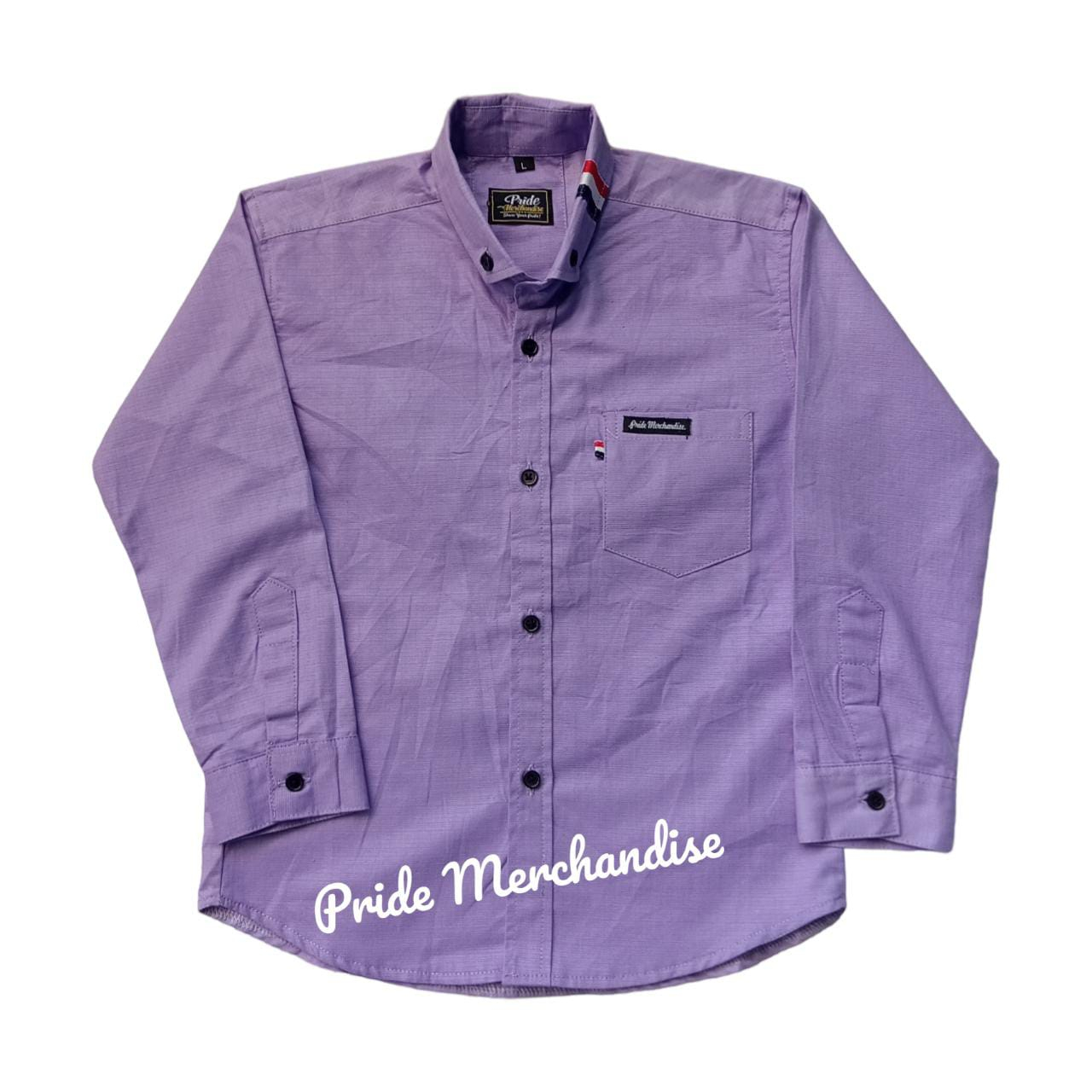 Kemeja Anak Laki Laki Lengan Panjang Warna Lilac Kemeja Anak Lilac Kemeja Anak Laki Laki warna Ungu 
