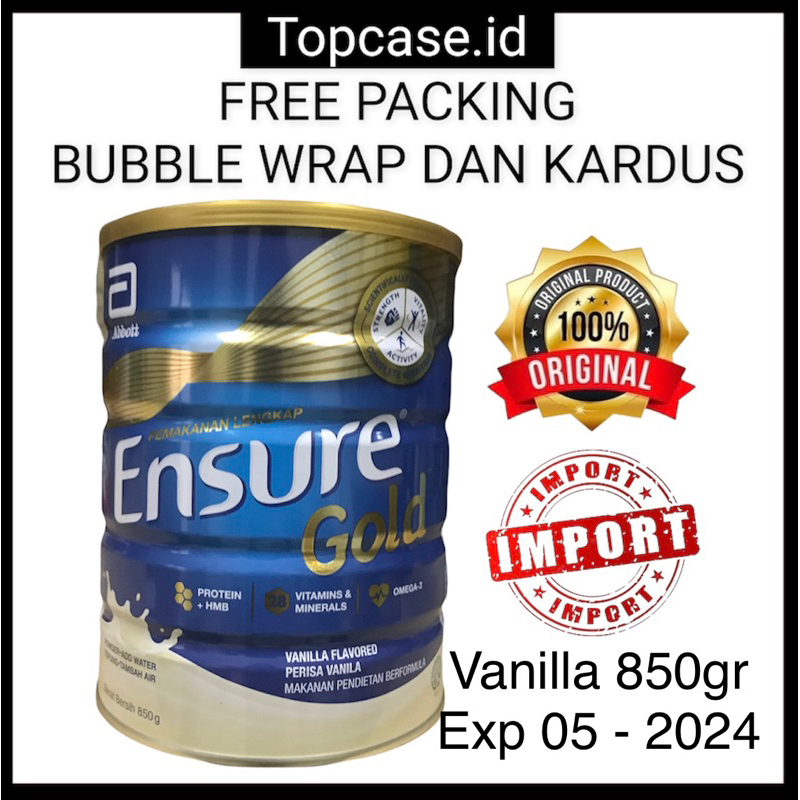 Susu Abbott Ensure Gold Malaysia 850g Vanilla