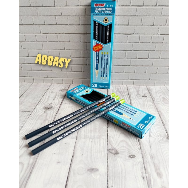 

Pensil kayu Joyko 2B Segitiga P-90 ( 1 pack isi 12 pcs )