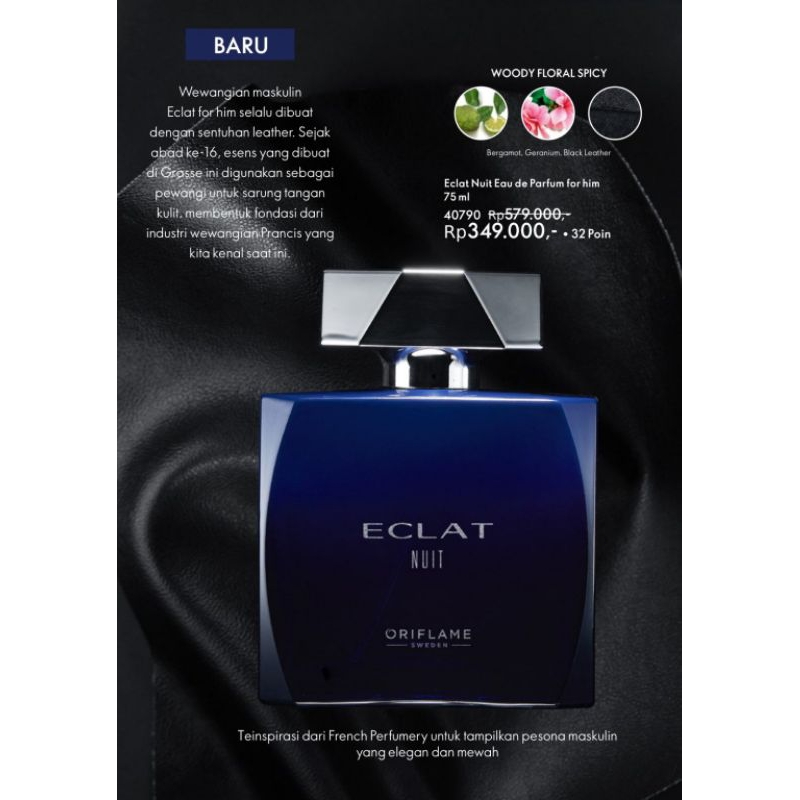 Eclat Nuit Eau de Parfum for Her/ Eclat Nuit for Him Edp/Miss Happy / Miss Charming Fragrance Mist