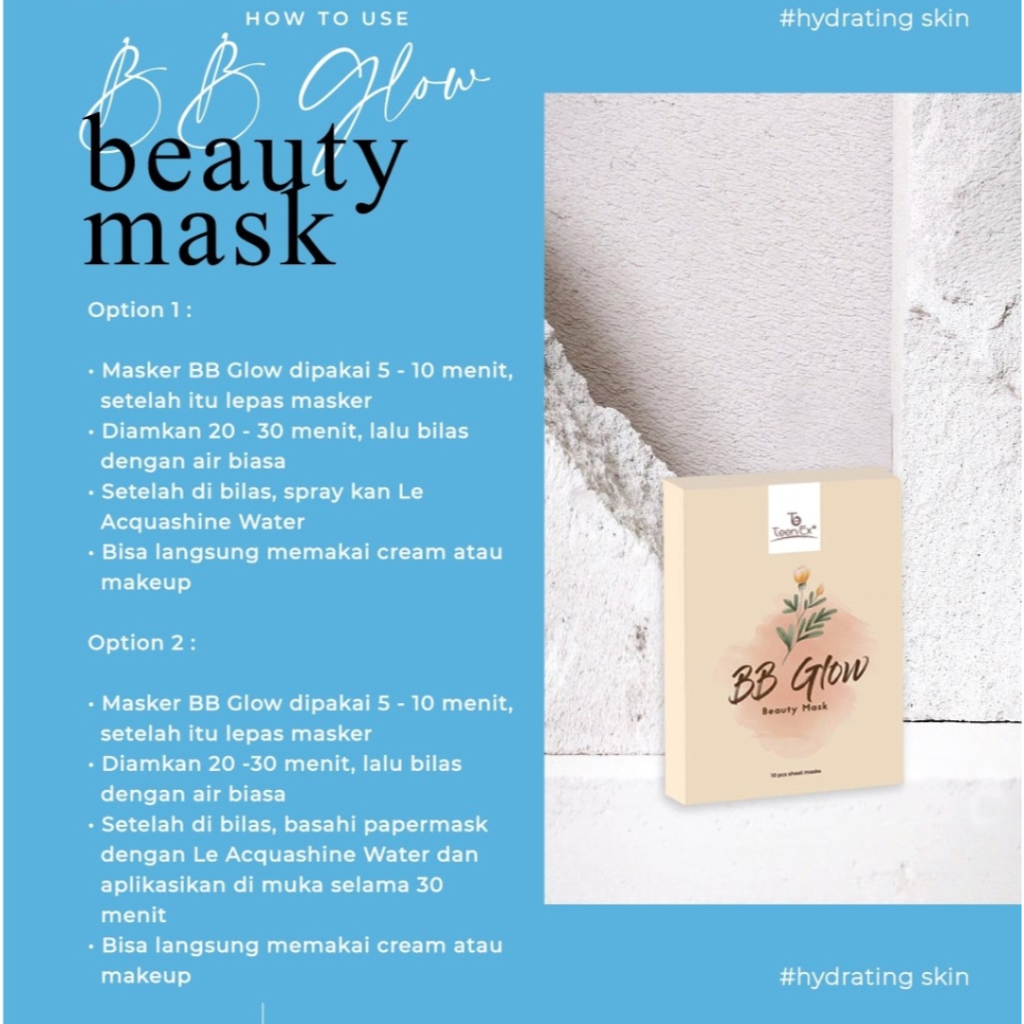 BB GLOW Beauty Mask &amp; Le Acquashine Water | BB Glow Mask LVIORS