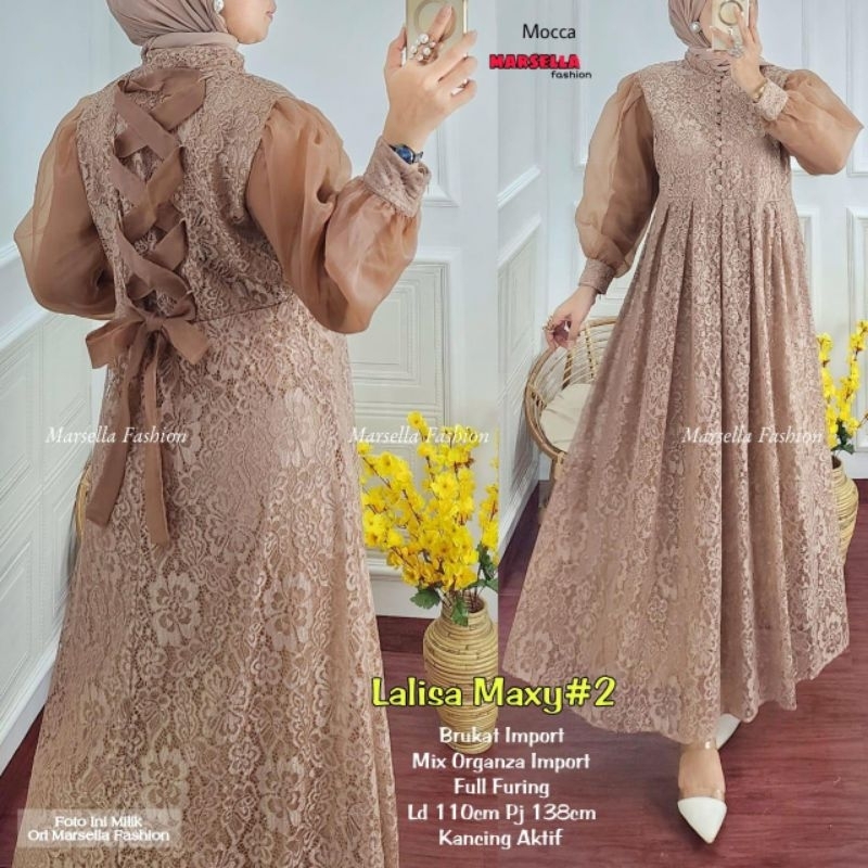 GAMIS BROKAT IMPORT // LALISA MAXY #2 BUSUI ORI BY MARSELA