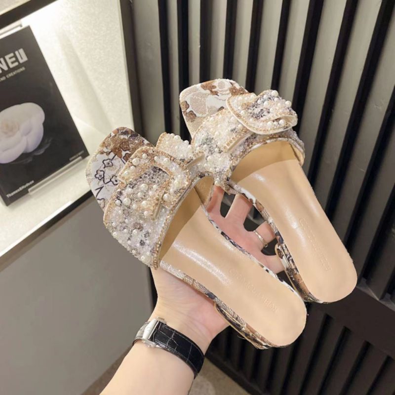 SANDAL PESTA DIAMOND GOLDEN PEARL KANOSUE KS2079 IQ #Realstock