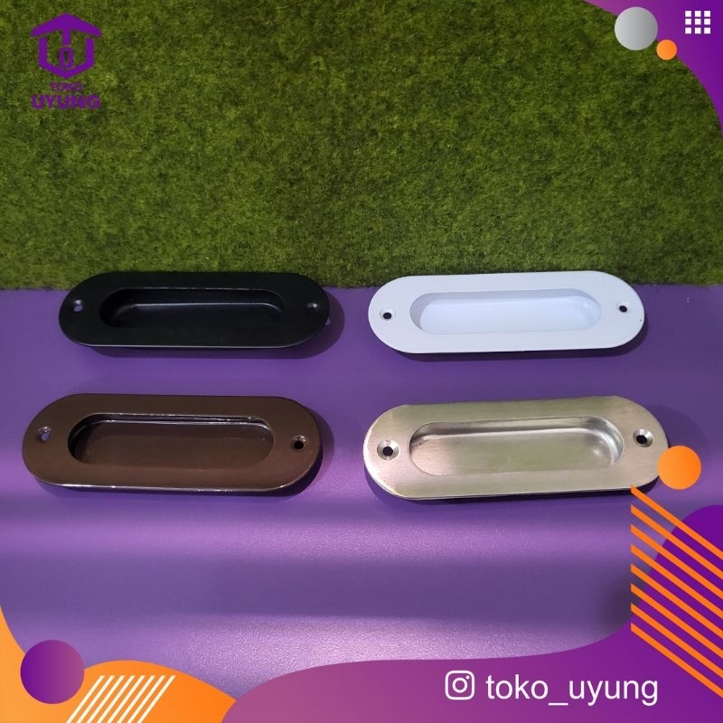 Tarikan Tanam Oval Handle Sliding pintu lemari geser