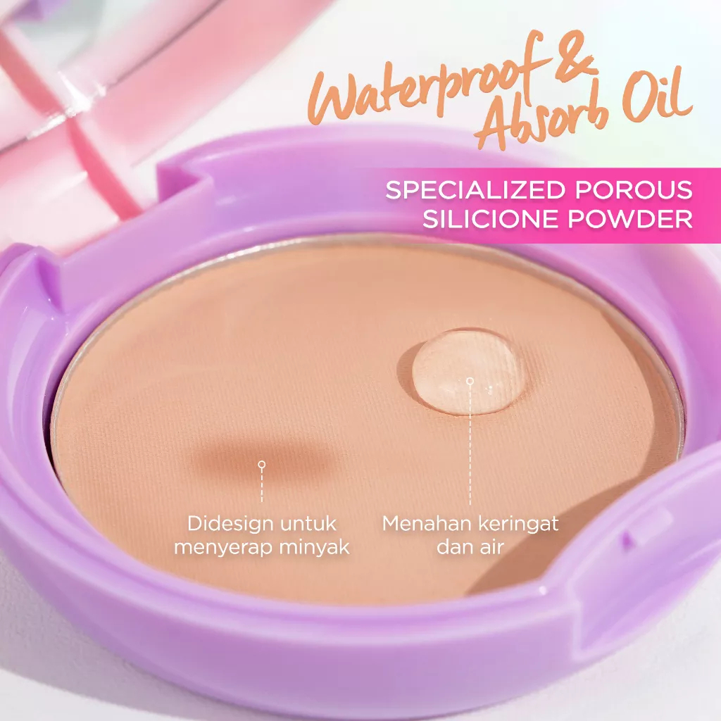 DAZZLE ME MUSE PRESSED FOUNDATION - BPOM - FOUNDATION DAZZLE ME COMPACT POWDER MURAH