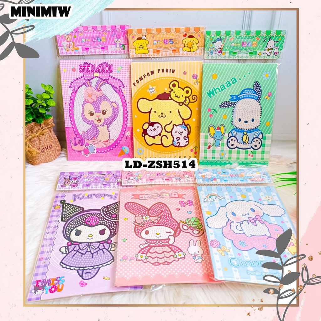 &quot;Paket DIY Karakter Sanrio and Duffy Stay Positive kreatifitas anak LD-ZSH514 Set Daily Manual Cute Pattern Decorative Tape Sticker  Gift Box&quot;