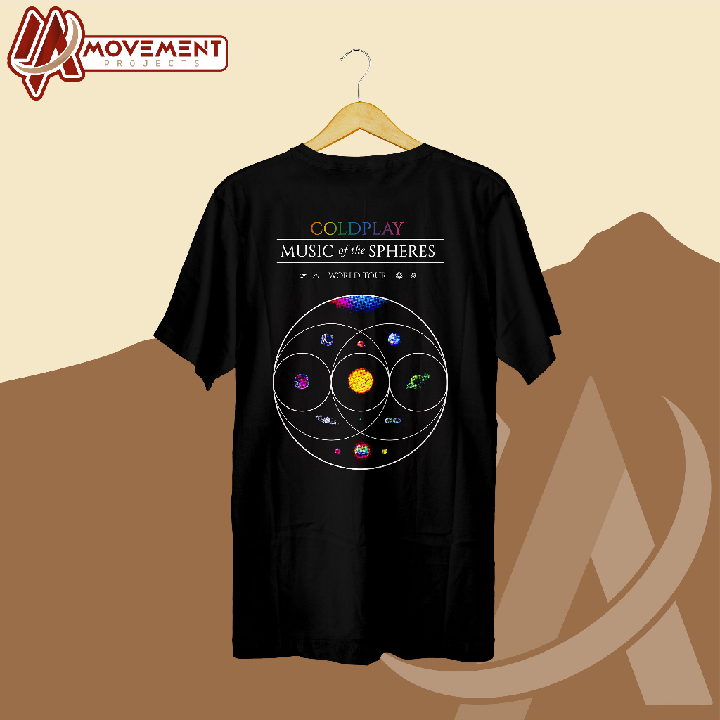 [PREMIUM] KAOS COLDPLAY MUSIC OF THE SPHERES VER. 2