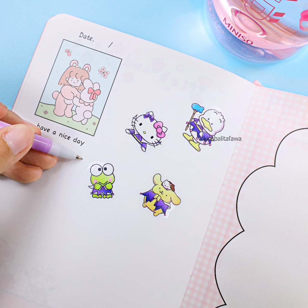 (SATUAN) Sticker Momo Lucu / Anti Air Stiker Botol HP Buku Kartun Lucu Korea Kualitas Import Gambar Tempelan Anak Perempuan Waterproof