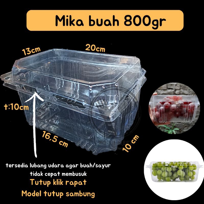 mika buah 800 mb800 extra large kotak buah besar box sayur buah xtra large mika buah strawberry mika buah anggur kunci tray mika mika tray mb800 box buah sayur box kue mika buah mb800 + kancing mika sayur buah mika stoberi strawberry