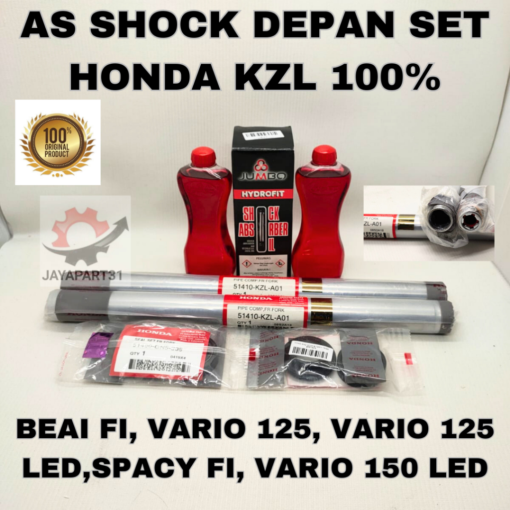 AS SHOCK DEPAN PAKET HONDA KZL 100% ASLI ORIGINAL AHM BEAT FI , VARIO 125 OLD, LED, 150 LED