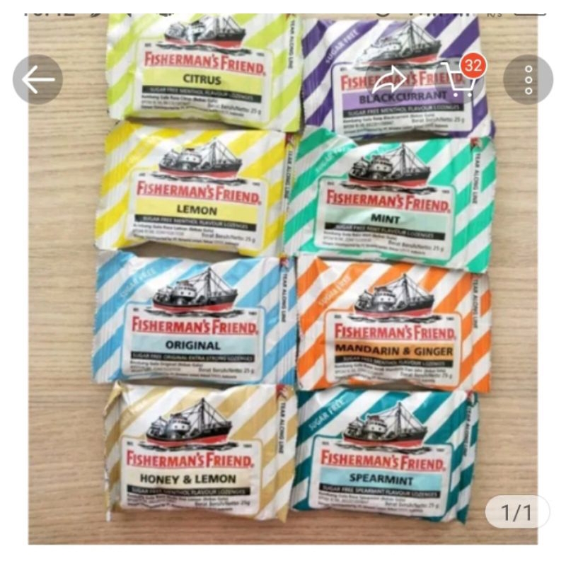 

FisHERMAN'S FRIENDS SUGAR PERMEN 25g exp 2026 KEMAN LECEK