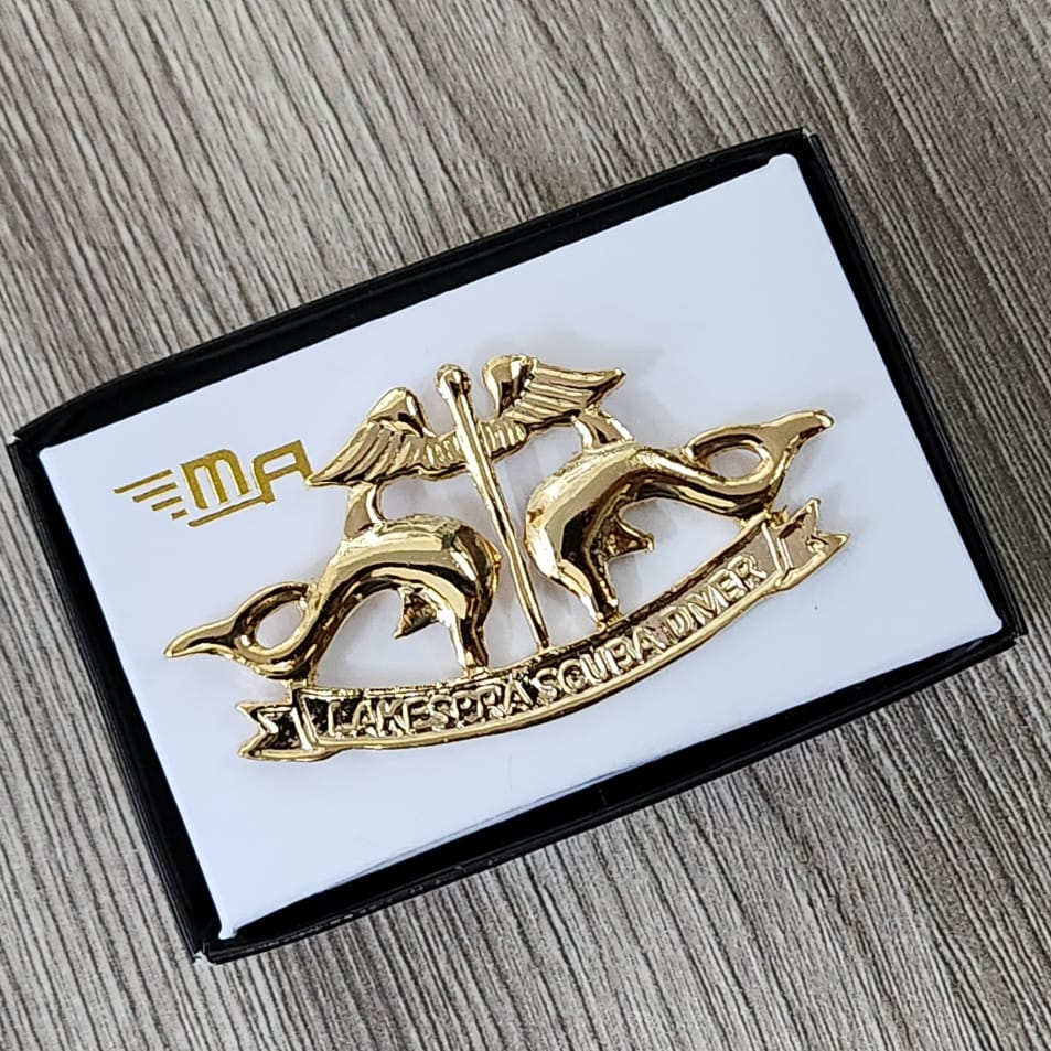 Brevet Wing Scuba Lakespra TNI Brivet Pin Wing