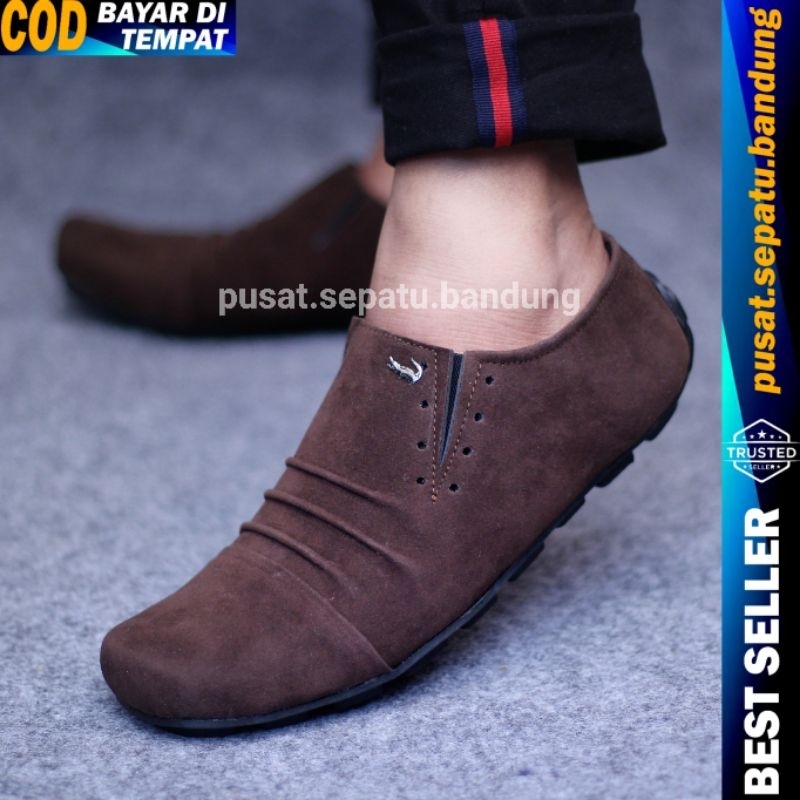 Sepatu Kerja Pria Murah Pantofel Robet Casual Formal Dinas Guru Pesta Hangout Slip On Kantor Cowok