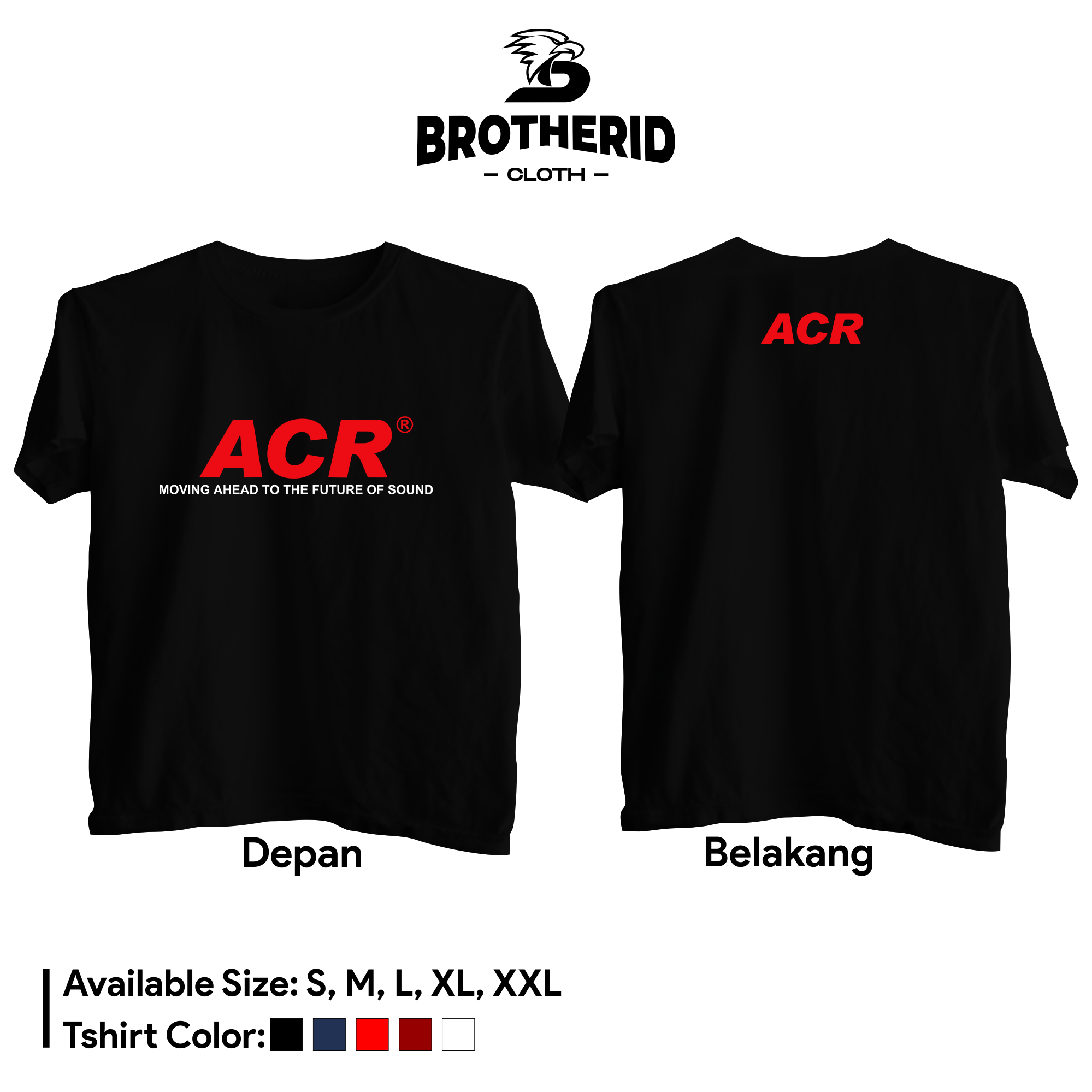 Kaos ACR Audio Speaker Baju Operator Sound System