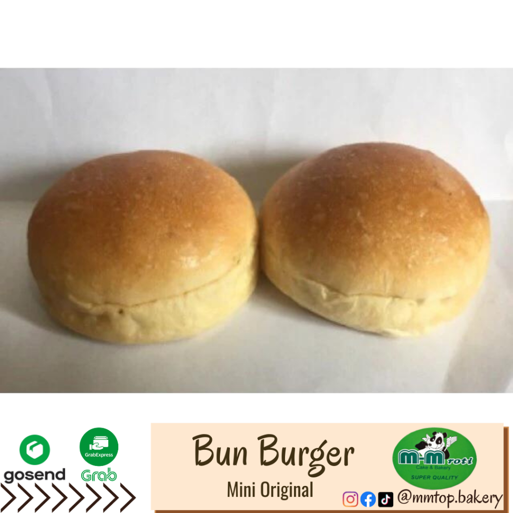 

Roti bun burger mini isi 2 buah