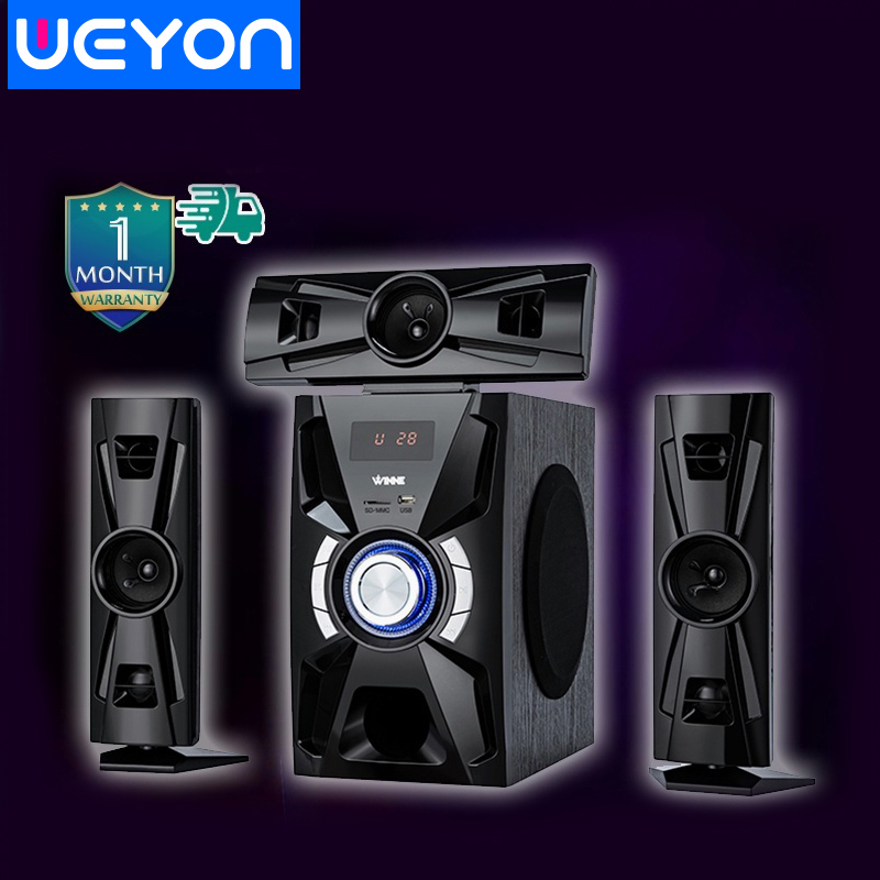 Weyon Sakura Speaker 813 Bluetooth  super bass barang yg Suara 60w film rumah speaker(813)