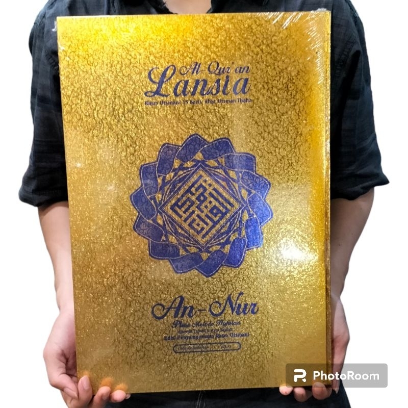AlQuran Lansia Cover Emas / Perak Ukuran A3 / Jumbo.