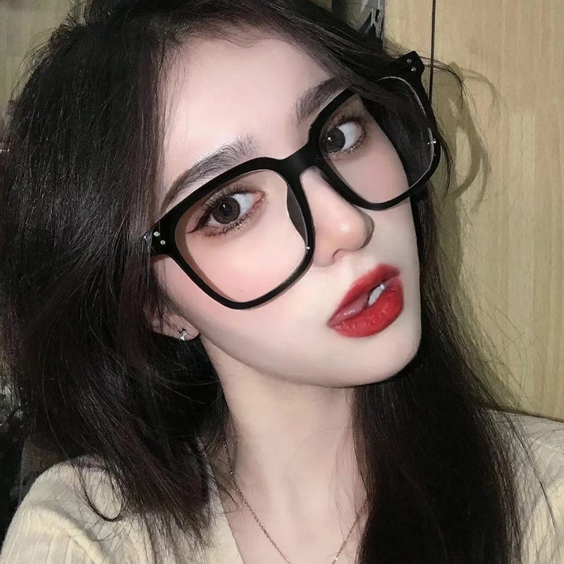 COD❤️Kacamata Anti Radiasi Blue Light Korea Fashion Bulat Eyeglasses Versatile Optical Wanita