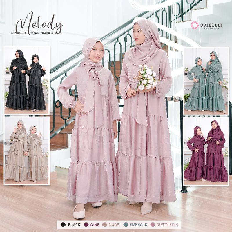 ORIBELLE KIDS & MOM Melody Dress + Pashmina + Belt