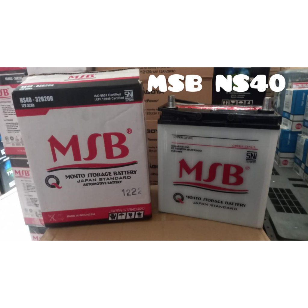 Aki/Accu mobil MSB basah ns40  Avanza, terios, rush dll