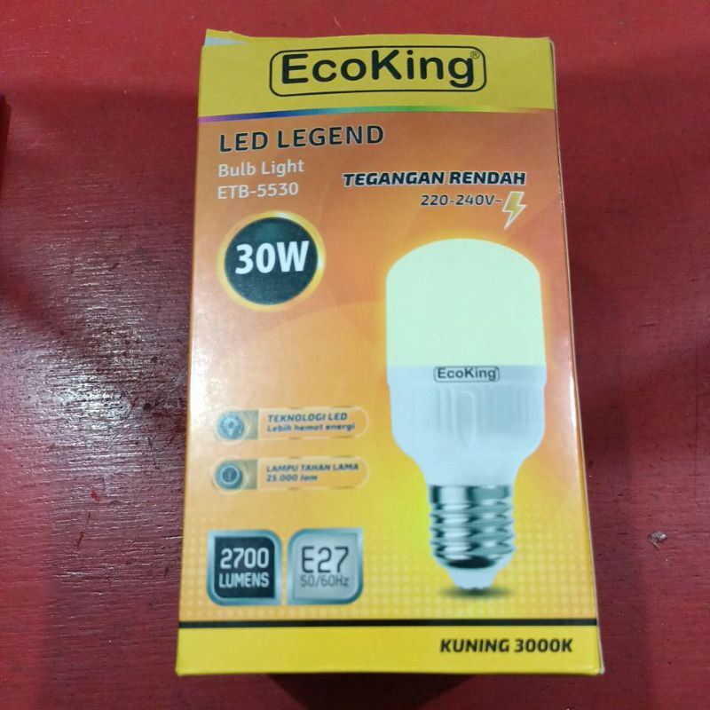LAMPU ECOKING LED KUNING 30 WATT
