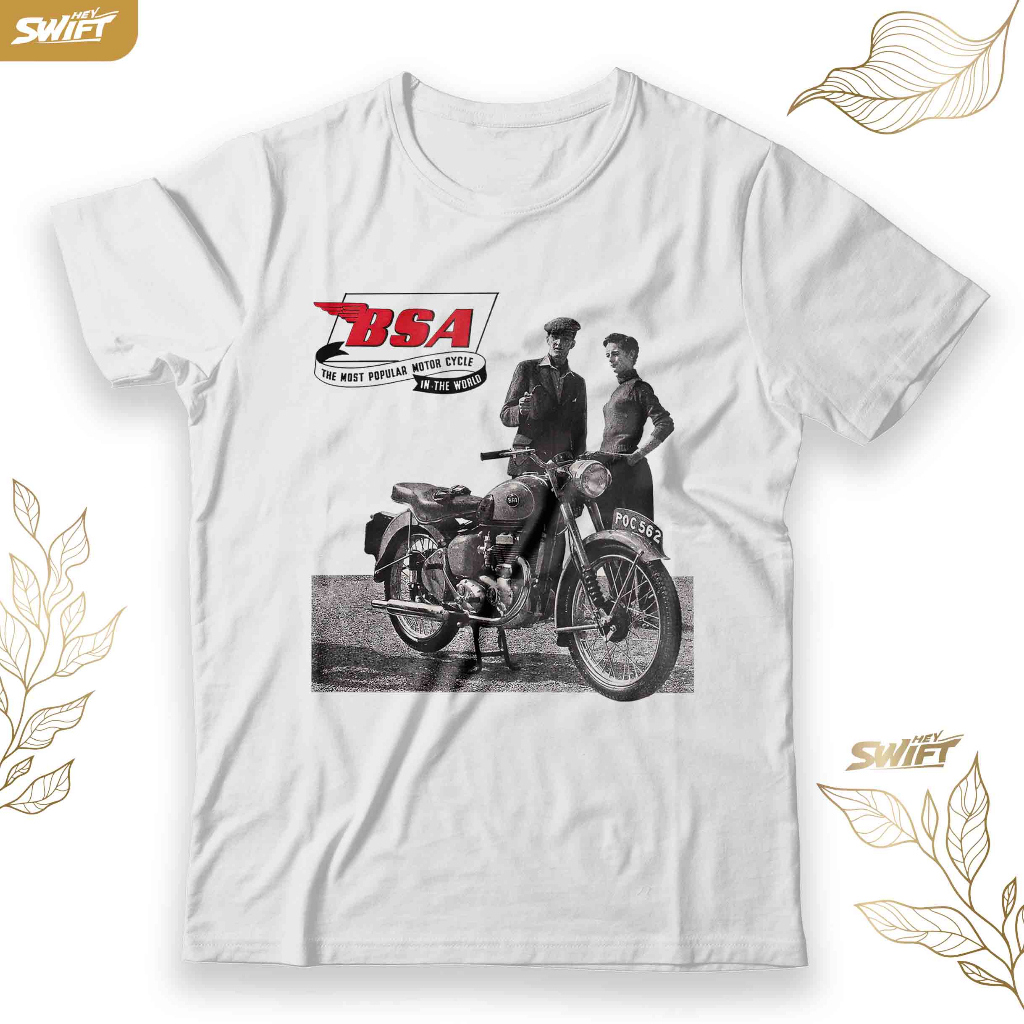 KAOS BSA Motorcycle TSHIRT BAJU DISTRO