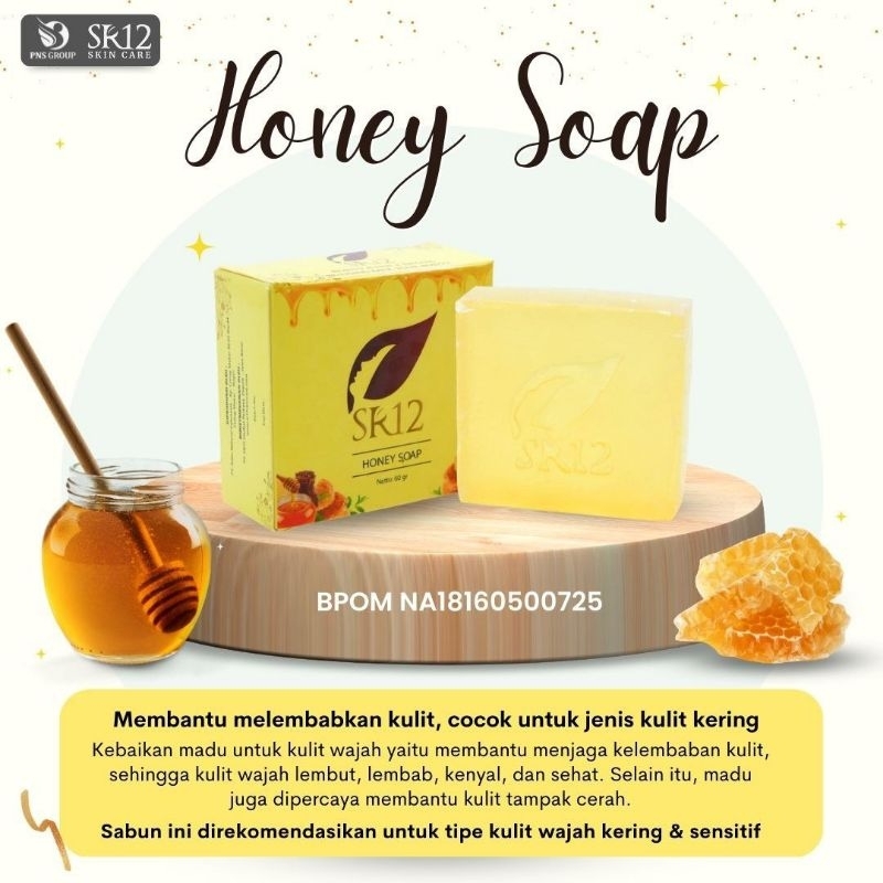 HONEY SOAP SR12 / SABUN HONEY SR12 / SABUN MADU SR12 / SABUN MADU