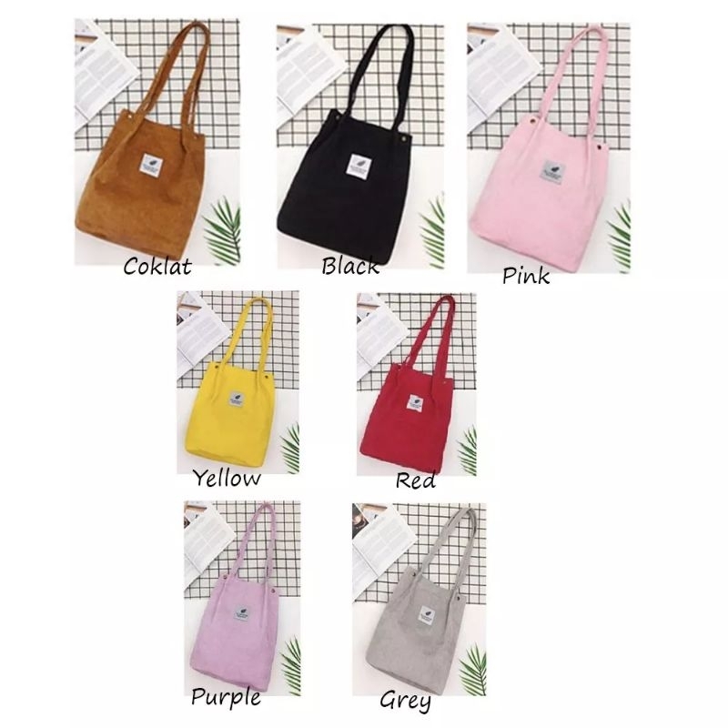 Women Korea Tas Kanvas Wanita Canvas Bag Fashion