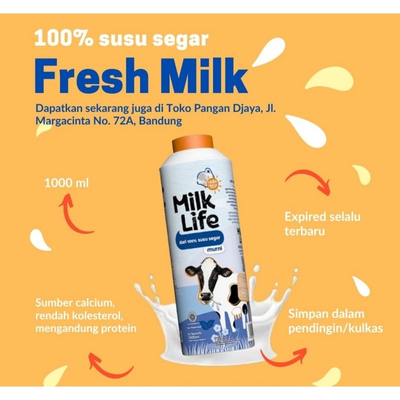 

Milk Life Fresh Milk 1000ml / 1liter Plain