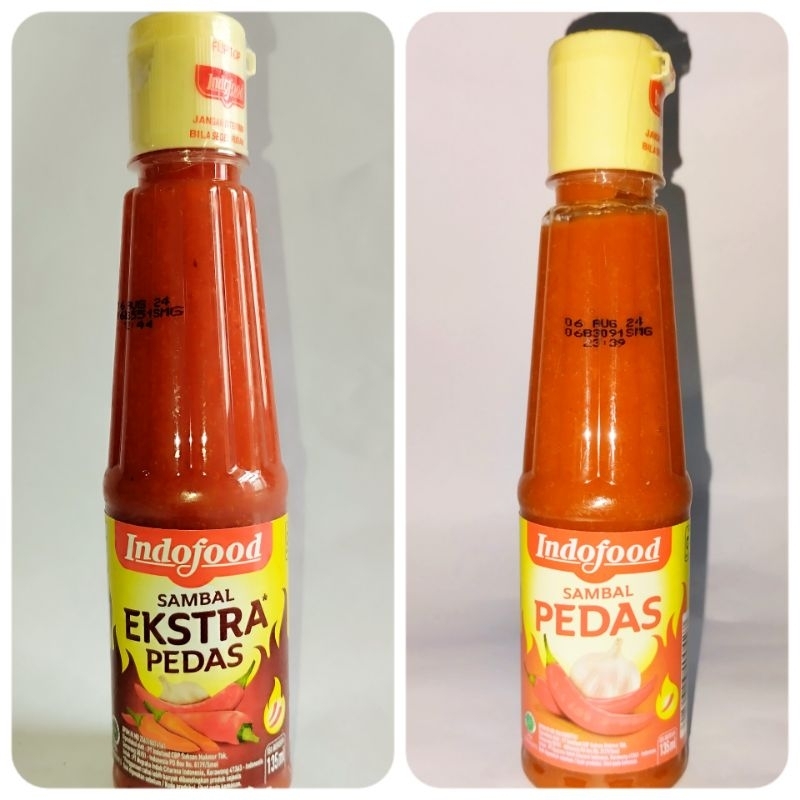 

Saus Indofood Pedas & Ekstra Pedas - Saus Indofood 135ml HaLaL (COD)