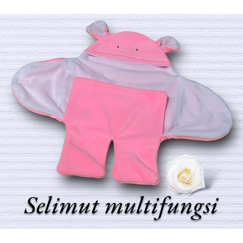bedong selimut bayi multingfungsi dua lapis lembut dan tebal