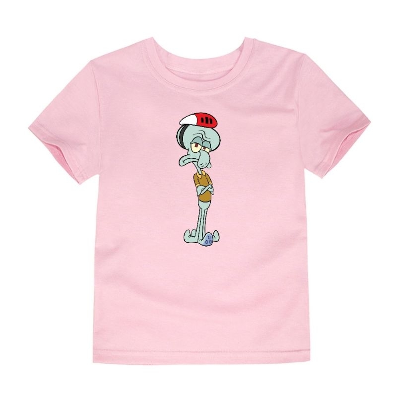 Kaos Anak Squidward Baju Anak Lengan Pendek Kaos Oblong Atasan Anak 2-16Th Cod