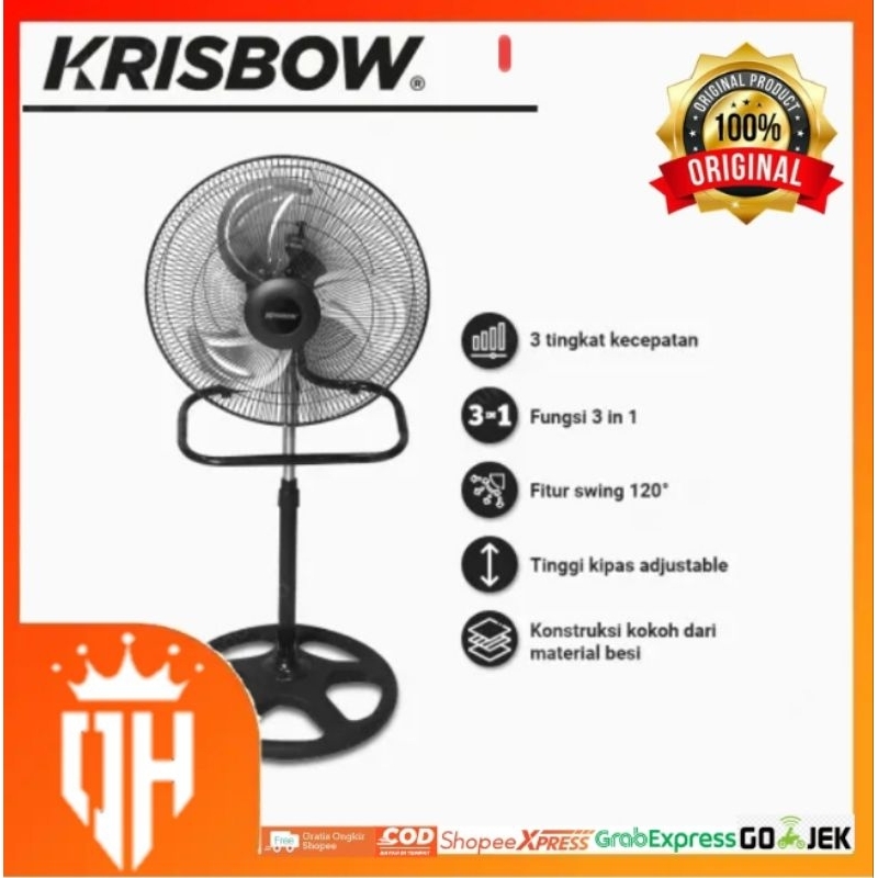 kipas angin krisbow 18 inc 3 in 1 industrial