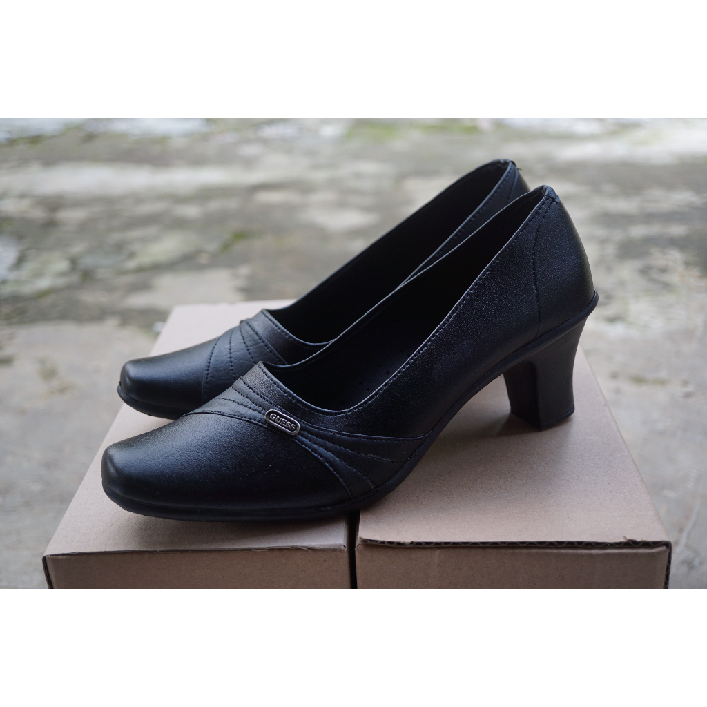 HQo Sepatu Pantofel Wanita Z02 / Sepatu Wanita Formal / Sepatu Kerja Wanita Hitam / Sepatu Hak Tinggi Wanita / Sepatu Pantpel Wanita / Sepatu Fantofel Wanita / Sepatu Fantopel Wanita / Sepatu Guru Wanita Hitam / Sepatu PNS Wanita / Sepatu Kantor CS Wanita