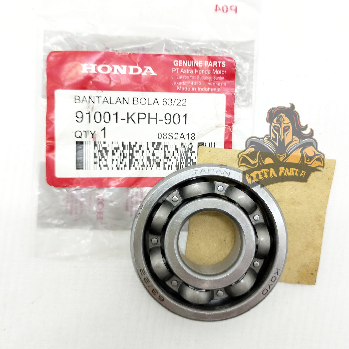 KELAHAR BEARING KRUK AS ASLI ORIGINALHONDA KPH 6322 KUALITAS ASLI ORIGINAL HONDA AHM PRESISI DAN DIJAMIN AWET LAHER KHARISMA SUPRA X 125 KIRANA KARISMA 125